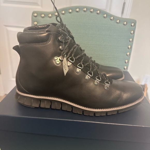 Cole Haan Black Leather Boots - Picture 3 of 3